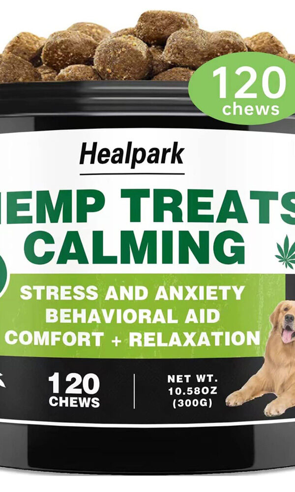 Hemp Calming Chews for Dogs with Anxiety and Stress